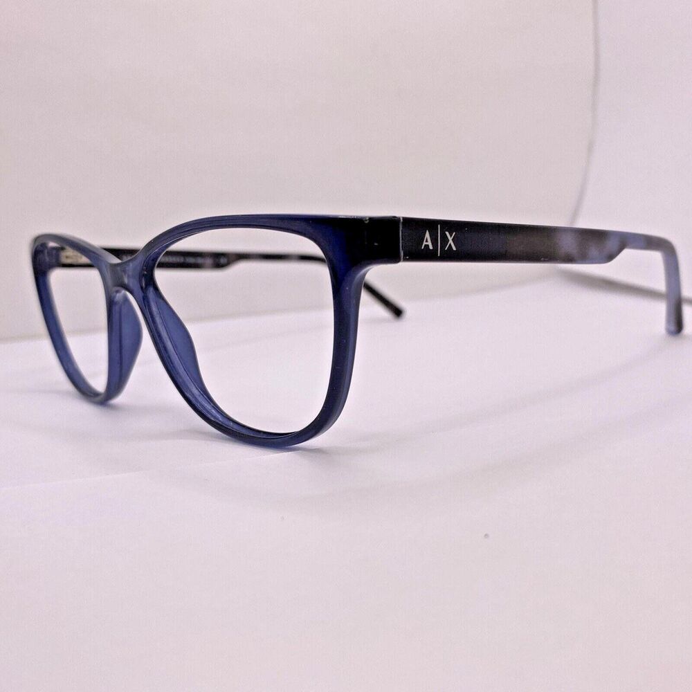 Authentic Armani Exchange Eyeglasses Frame AX 3047 8237 53 [] 15 MM Black Blue